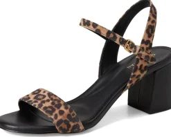Cole Haan Josie Block Heel Sandals (65mm) Leopard Print Suede Hot