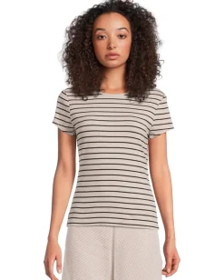 Women Michael Stars Joy Stripe Tee