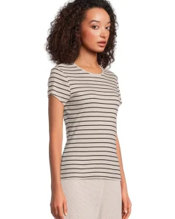 Women Michael Stars Joy Stripe Tee