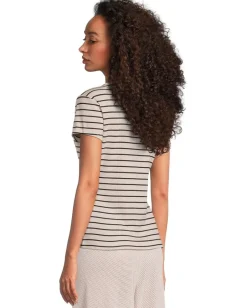 Women Michael Stars Joy Stripe Tee
