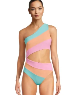 Beach Riot Joyce One-Piece Crush Color-Block Clearance