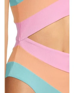 Beach Riot Joyce One-Piece Crush Color-Block Clearance