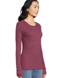 Michael Stars Juliet Crew Neck Garnet New