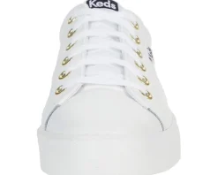 Keds Jump Kick Duo Lace Up White/Gold Best
