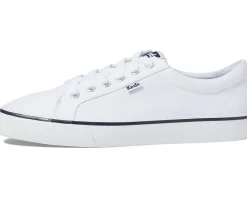 Keds Jump Kick Lace Up White/Navy Stripe Discount
