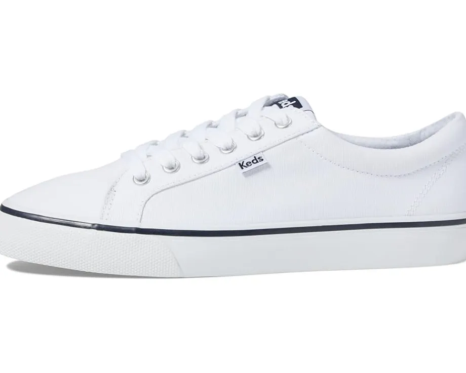 Keds Jump Kick Lace Up White/Navy Stripe Discount