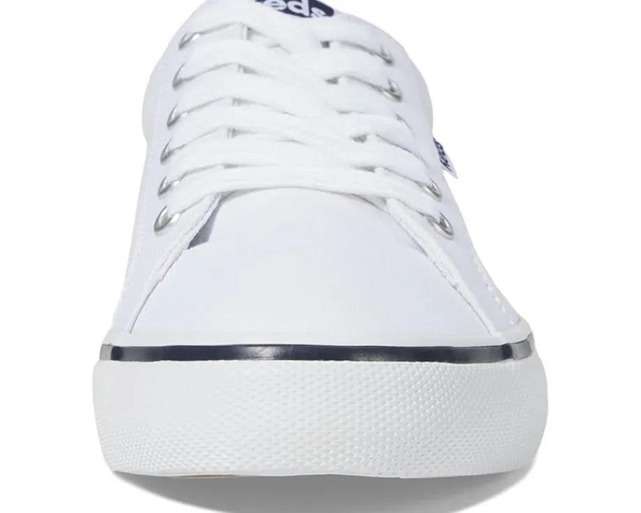Keds Jump Kick Lace Up White/Navy Stripe Discount