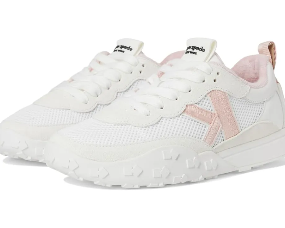 Kate Spade New York K As In Kate Lace Up Sneakers True White/Pastry Pink Best