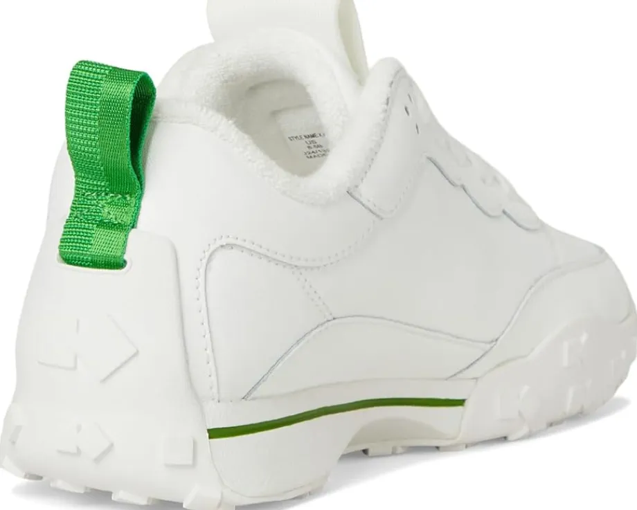 Kate Spade New York K As In Kate Smooth Leather Runner True White/ KS Green Best