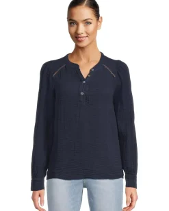 Michael Stars Kacey Peasant Top Nocturnal Best