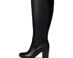 Naturalizer Kalina Wide Shaft Black Leather Hot