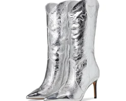 Dolce Vita Kasedy Silver Distressed Leather New