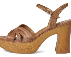 Naturalizer Katalina Brown Raffia Fabric Discount