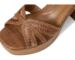 Naturalizer Katalina Brown Raffia Fabric Discount