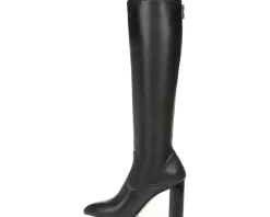 Franco Sarto Katherine Wide Calf High Shaft Boots Black Discount