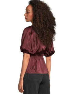 Women Madewell Kathleen Top- Unitedtex Stretch Satin