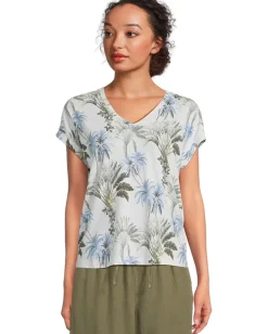 Tommy Bahama Kauai Palisade Palms Tee White Sale