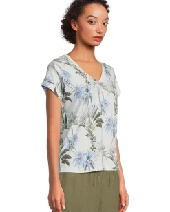 Tommy Bahama Kauai Palisade Palms Tee White Sale