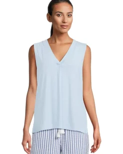 Tommy Bahama Kauai V-neck Tank Chambray Blue Heather Discount