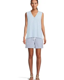 Tommy Bahama Kauai V-neck Tank Chambray Blue Heather Discount