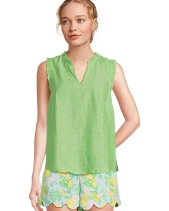 Women Lilly Pulitzer Kavalla Sleeveless Ruffle