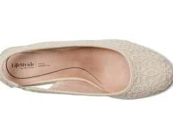LifeStride Kayden Espadrille Natural Tan Fabric Sale