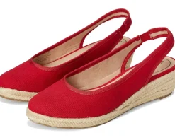 LifeStride Kayden Espadrille Fire Red Fabric Sale