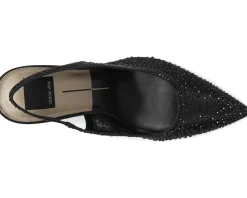 Dolce Vita Kaye Crystal Black Mesh Outlet
