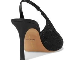 Dolce Vita Kaye Crystal Black Mesh Outlet