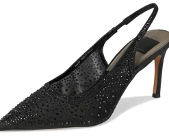 Dolce Vita Kaye Crystal Black Mesh Outlet