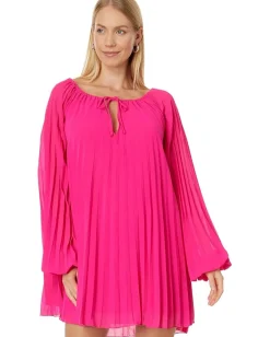 line and dot Kayla Mini Dress Fuchsia Best