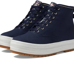 Keds X Rifle Paper The Platform Mid Bramble Fields Navy New
