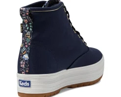 Keds X Rifle Paper The Platform Mid Bramble Fields Navy New