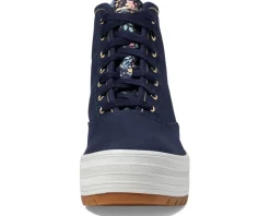 Keds X Rifle Paper The Platform Mid Bramble Fields Navy New