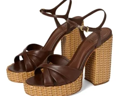 Schutz Keefa Straw Desert Brown New
