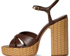 Schutz Keefa Straw Desert Brown New