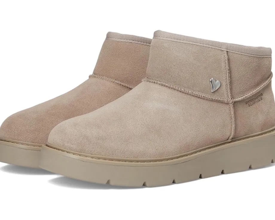 SKECHERS Keepsakes Cozy - Cozy Mini Hands Free Slip-ins Taupe Discount