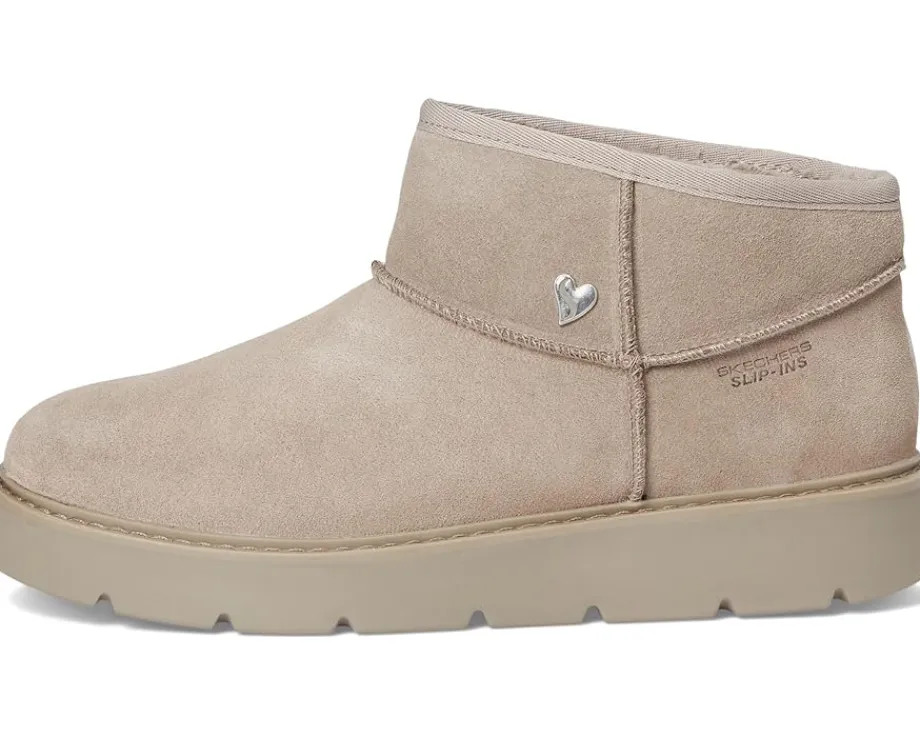 SKECHERS Keepsakes Cozy - Cozy Mini Hands Free Slip-ins Taupe Discount