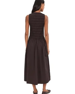Madewell Keeran Dress Molasses Outlet