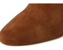 Lauren Ralph Lauren Kellie Suede Bootie Heel Lauren Tan Online