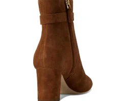 Lauren Ralph Lauren Kellie Suede Bootie Heel Lauren Tan Online