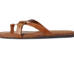 Vince Camuto Kellon Toe Loop Flat Sandals Caramello Hot