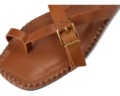 Vince Camuto Kellon Toe Loop Flat Sandals Caramello Hot