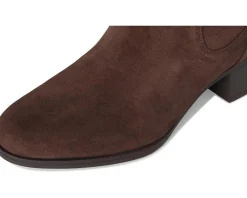 Naturalizer Kenna Wide Calf Knee High Boots Chocolate Bar Brown Suede Clearance