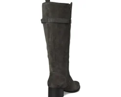 Naturalizer Kenna Wide Calf Knee High Boots Grey Suede Outlet