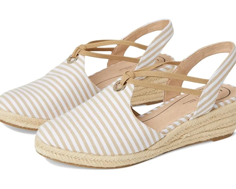 LifeStride Kennedy Tan/White Linen Stripe Online