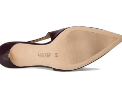 Women Lauren Ralph Lauren Khloe Leather Slingback Loafers Pumps