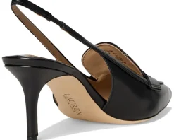 Women Lauren Ralph Lauren Khloe Leather Slingback Loafers Pumps