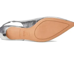 Women Franco Sarto Khloe Pointed Toe Slingback Kitten Heel