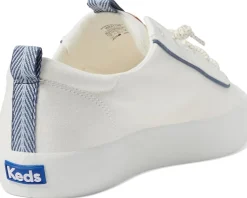 Keds Kickback Canvas Slip On Nautical White/Navy Discount